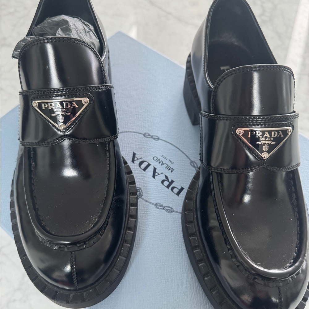 Prada women's  Black Loafers
